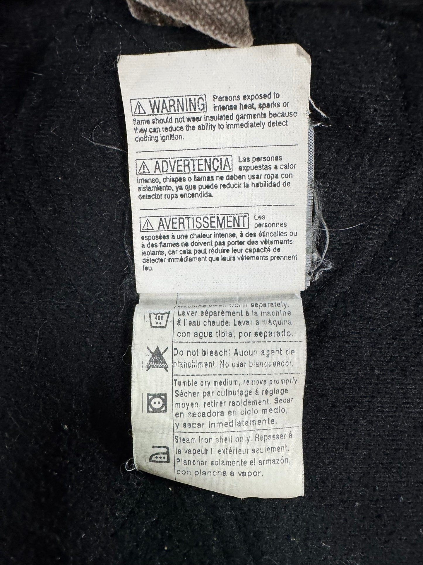 Vintage Carhartt J130 CHT Faded Brown Active Jacket Duck Canvas Quilted Men's S - RARE