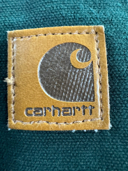 Vintage Y2K Rare Spruce Green Carhartt J141-SPC Full Zip Hooded Jacket Men’s XL