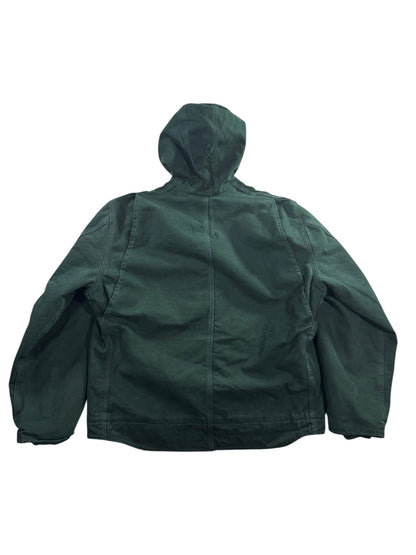 Vintage Y2K Rare Spruce Green Carhartt J141-SPC Full Zip Hooded Jacket Men’s XL