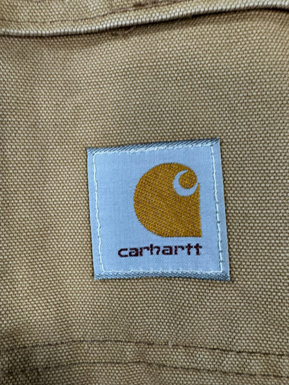 VTG Carhartt CO3 BRN Brown Quilted Lined Chore Coat Mens Sz S/M Regular USA MADE