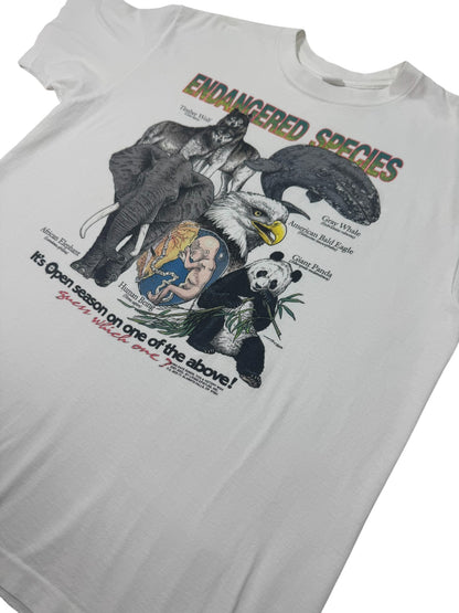 RARE 1992 Jesus Living Epistles - Endangered Species Anti-Abortion Jesus Tee (XL)