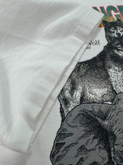 RARE 1992 Jesus Living Epistles - Endangered Species Anti-Abortion Jesus Tee (XL)