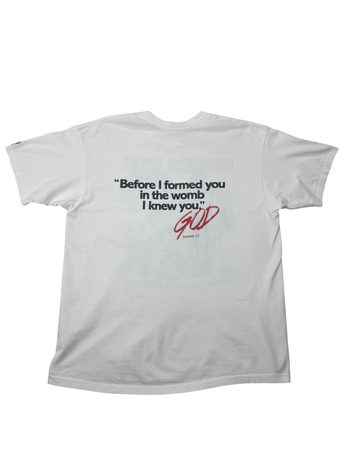 RARE 1992 Jesus Living Epistles - Endangered Species Anti-Abortion Jesus Tee (XL)