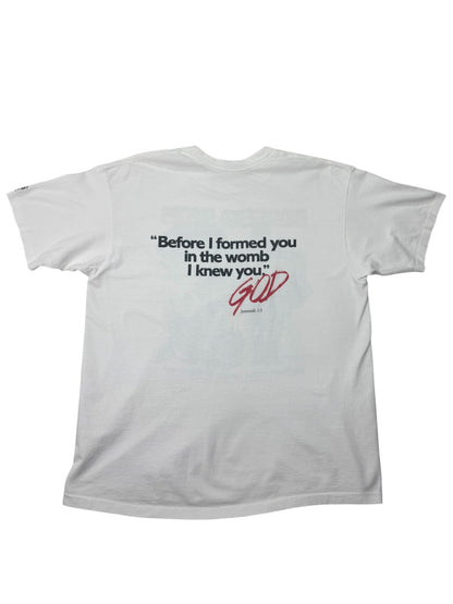 RARE 1992 Jesus Living Epistles - Endangered Species Anti-Abortion Jesus Tee (XL)