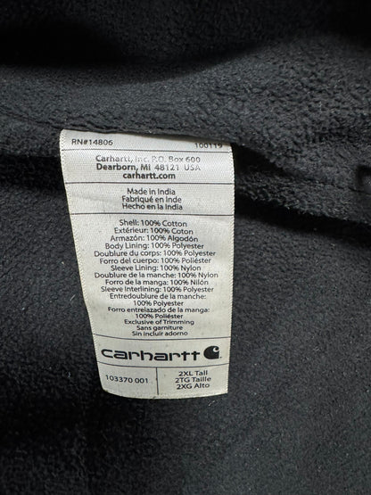 Carhartt Full Swing Armstrong Jacket Men's 2XLTall Black Duck Canvas Workwear