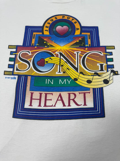 Vintage Christian “Jesus Puts a Song In My Heart” 1997 Jesus Tee (XXL)