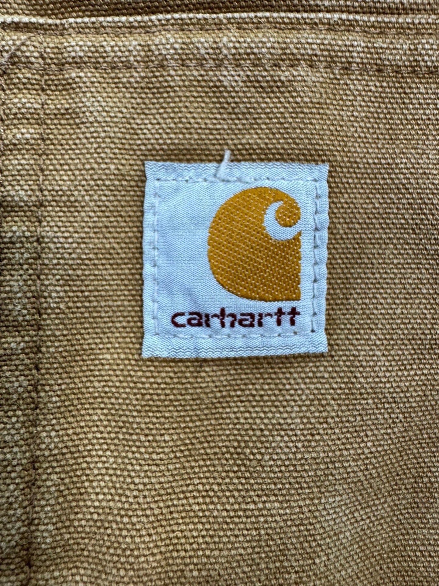 Carhartt Active Jacket Men's Size L Washed Duck Quilt Lined Insulated 104050 BRN