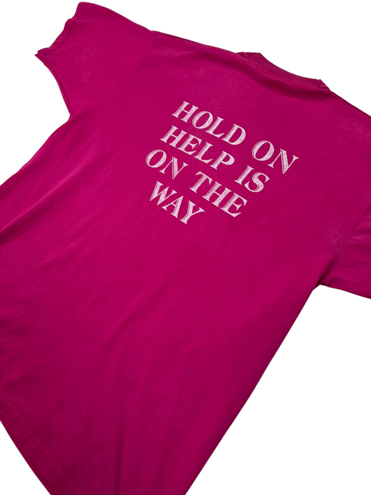 Vintage “God Sees All / Hold On Help Is On The Way” Jesus Tee (L)