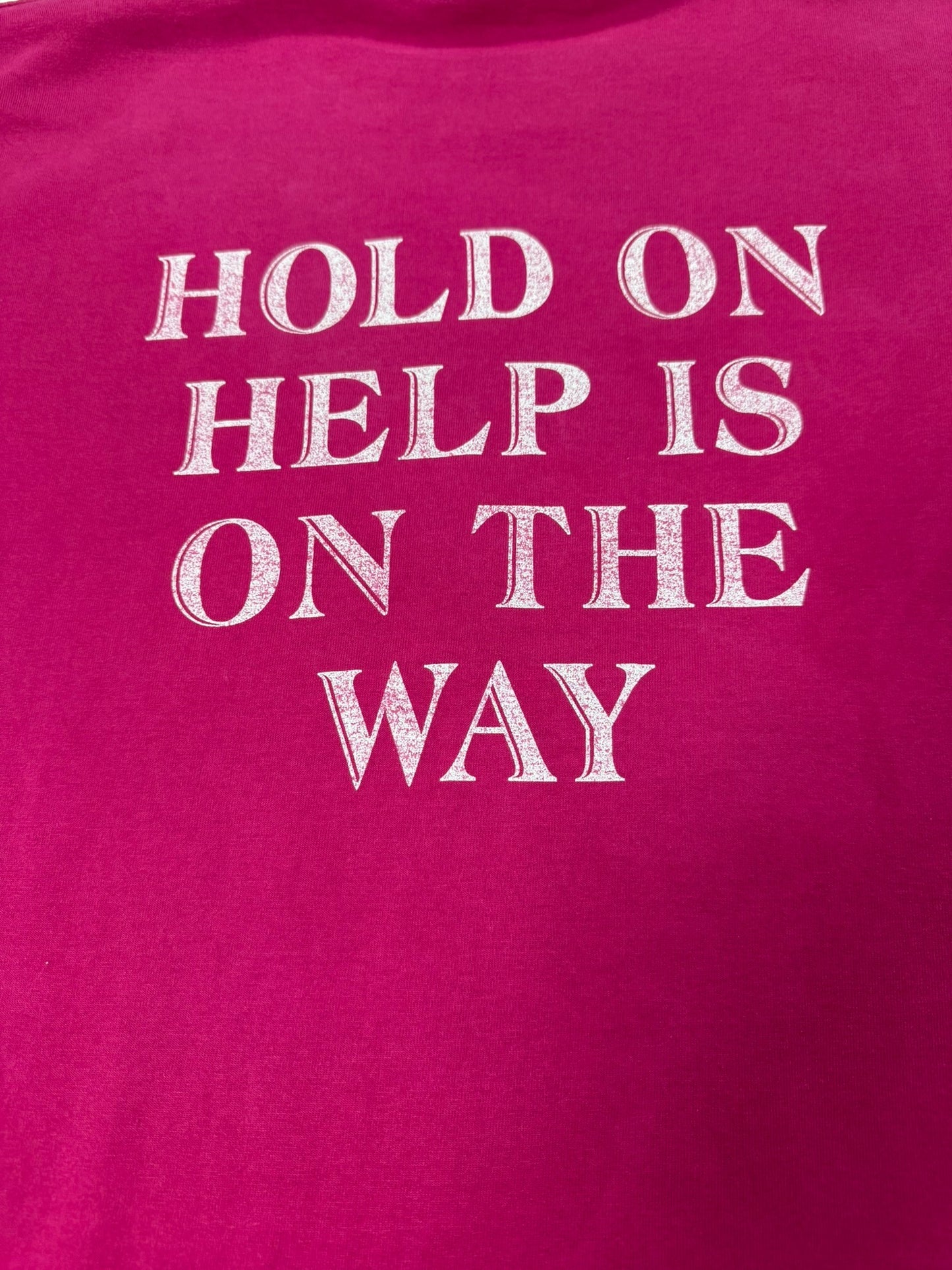 Vintage “God Sees All / Hold On Help Is On The Way” Jesus Tee (L)