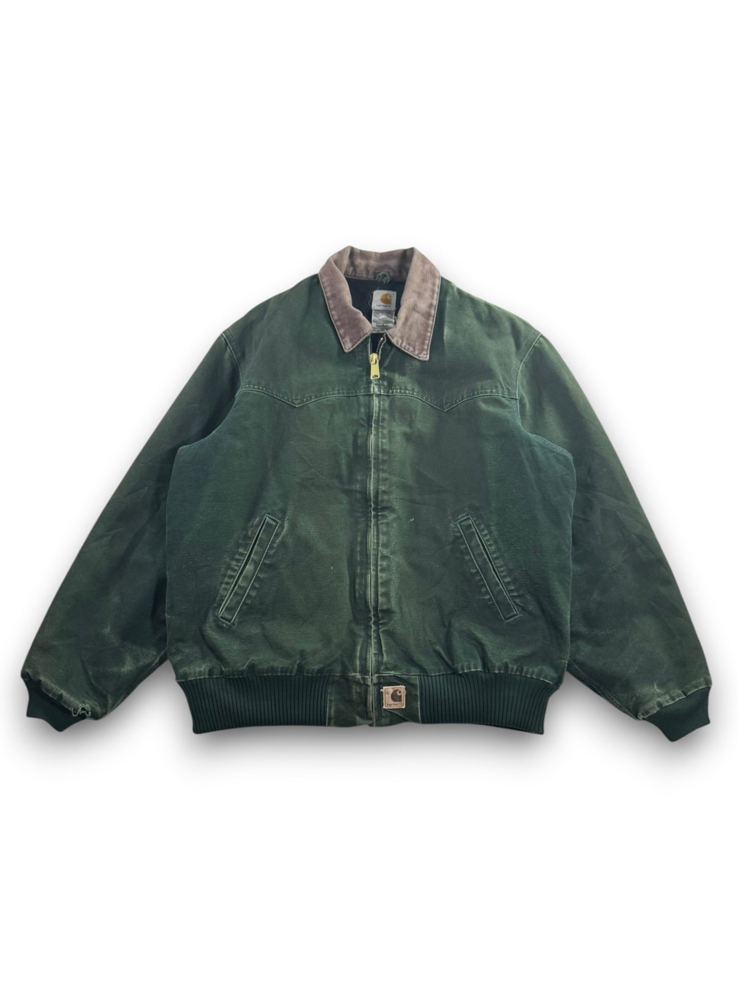 Vintage Carhartt J14 SPC Santa Fe Jacket Spruce Green Canvas Quilt Mens XL RARE