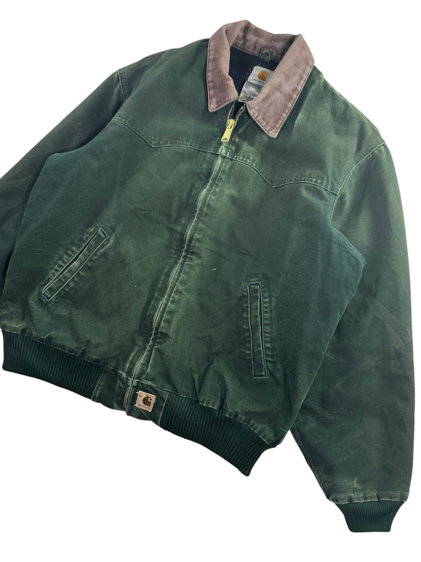 Vintage Carhartt J14 SPC Santa Fe Jacket Spruce Green Canvas Quilt Mens XL RARE