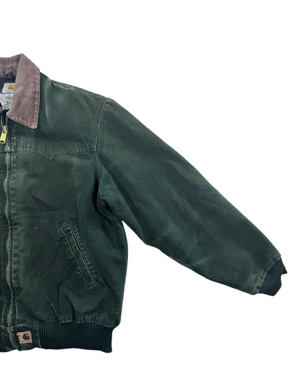 Vintage Carhartt J14 SPC Santa Fe Jacket Spruce Green Canvas Quilt Mens XL RARE