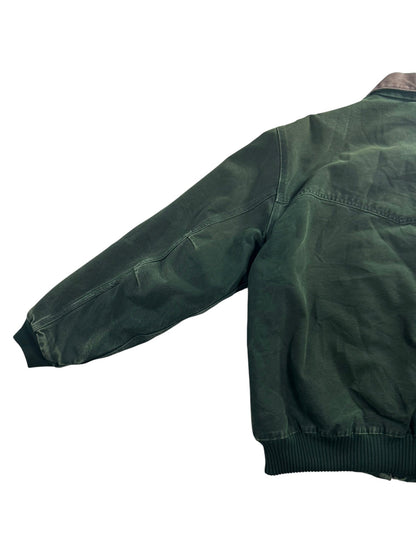 Vintage Carhartt J14 SPC Santa Fe Jacket Spruce Green Canvas Quilt Mens XL RARE