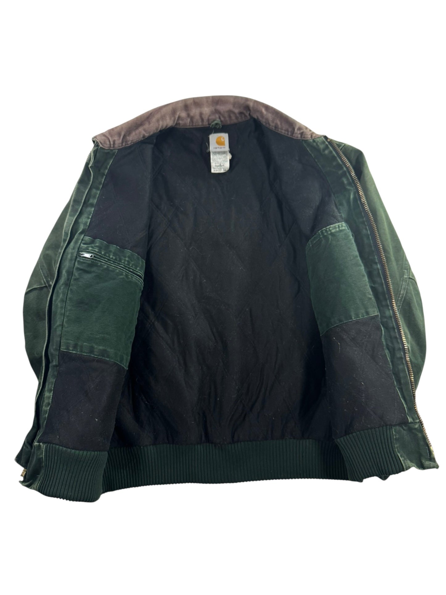 Vintage Carhartt J14 SPC Santa Fe Jacket Spruce Green Canvas Quilt Mens XL RARE