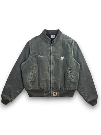 Vintage Faded Carhartt J14 MOS Santa Fe Bomber Jacket Quilt-Lined Men's Size XL