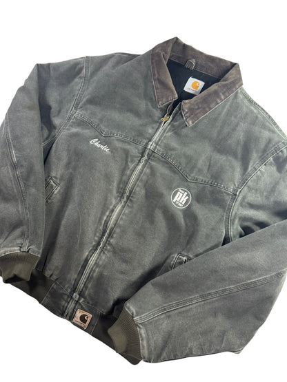 Vintage Faded Carhartt J14 MOS Santa Fe Bomber Jacket Quilt-Lined Men's Size XL