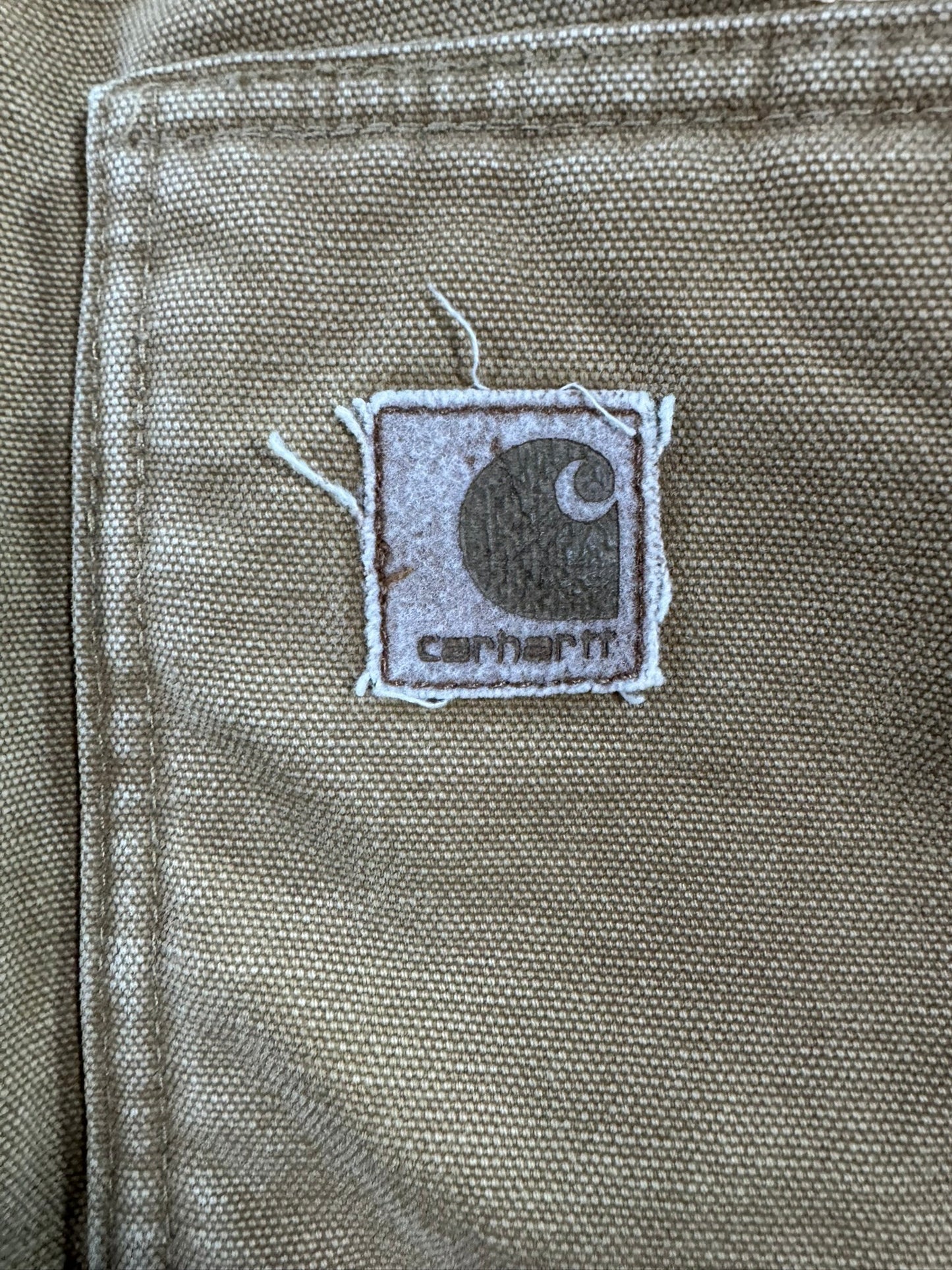 Vintage Carhartt J164 CML Sherpa-Lined Dearborn DetroJacket Camel/Brown Men's M