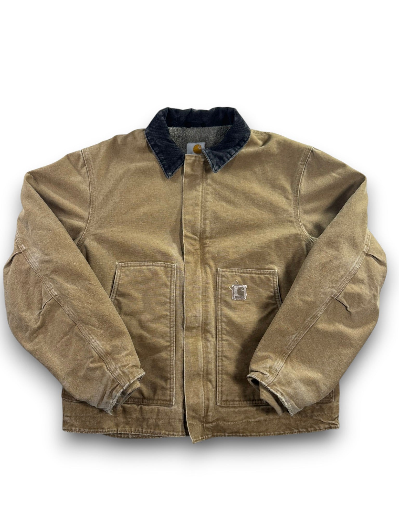 Vintage Carhartt J164 CML Sherpa-Lined Dearborn DetroJacket Camel