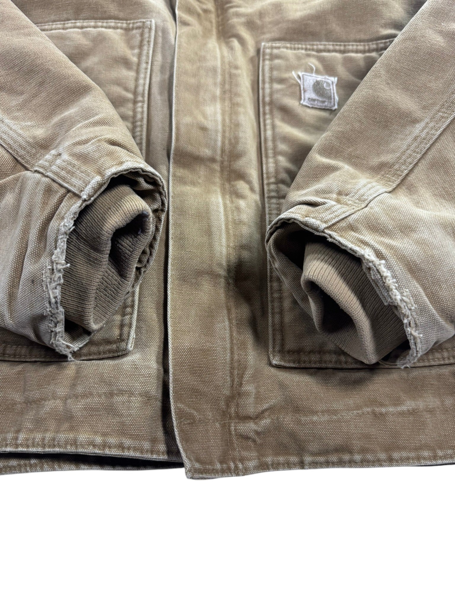 Vintage Carhartt J164 CML Sherpa-Lined Dearborn DetroJacket Camel