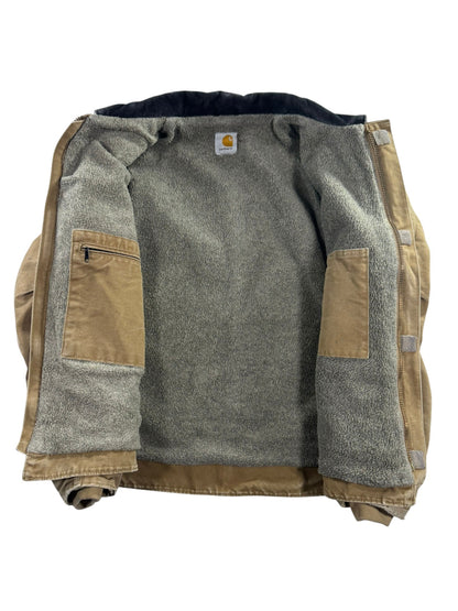 Vintage Carhartt J164 CML Sherpa-Lined Dearborn DetroJacket Camel/Brown Men's M