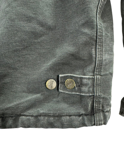 Vintage Carhartt J22 MOS Arctic Detroit Jacket Moss Green Canvas Quilted Mens XL