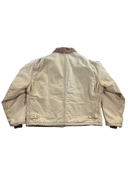Vintage Sun Faded Carhartt J22 BRN Arctic Detroit Jacket Canvas Quilted Men's XL