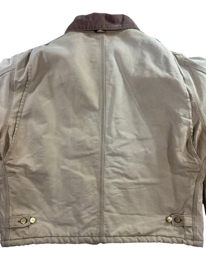 Vintage Sun Faded Carhartt J22 BRN Arctic Detroit Jacket Canvas Quilted Men's XL