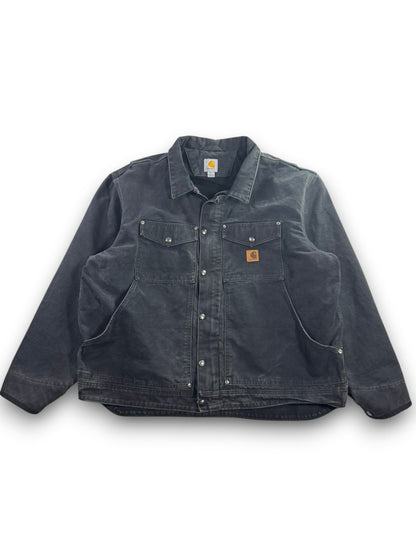 Carhartt Berwick Jacket Men's 2XL Fleece Lined Sandstone Black VTG