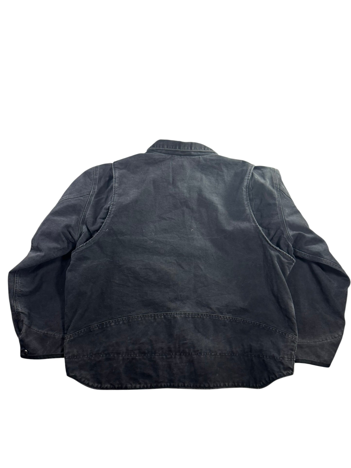 Carhartt Berwick Jacket Men's 2XL Fleece Lined Sandstone Black VTG