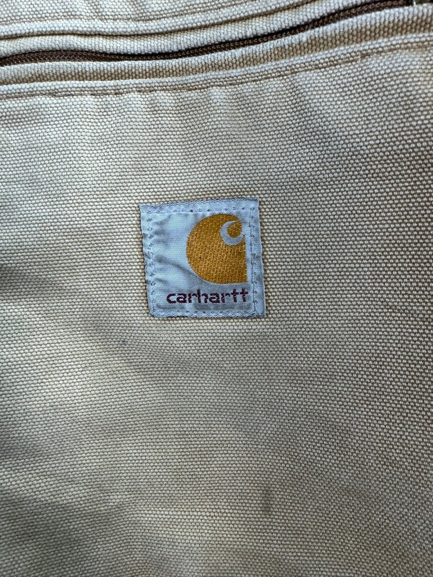 Carhartt Detroit Jacket Vintage J01 BRN 46R Made in US Blanket Lined Canvas XL