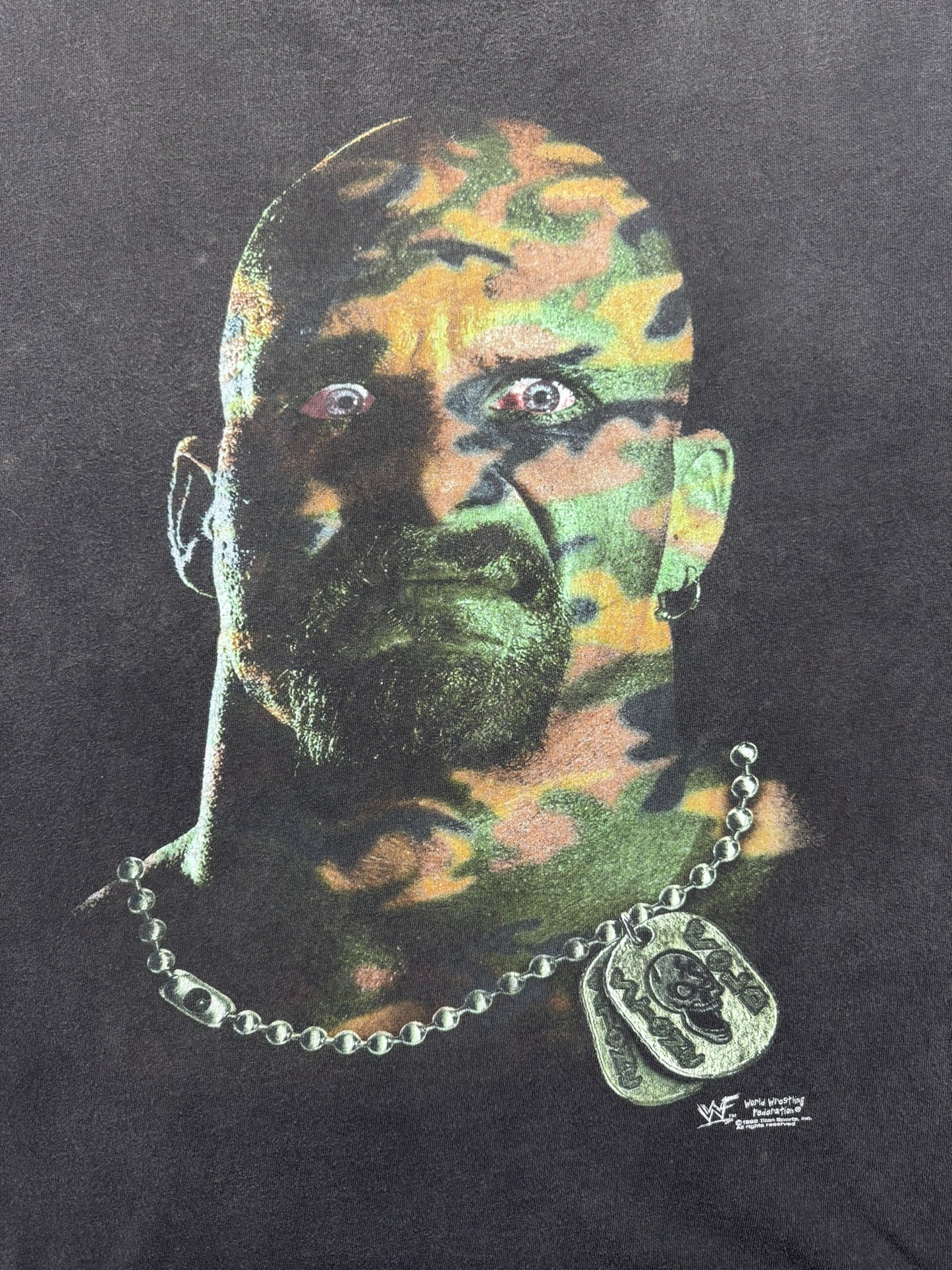 Stone Cold Steve Austin 3:16 Camouflage Big Face WWE Wrestling Tee - XL