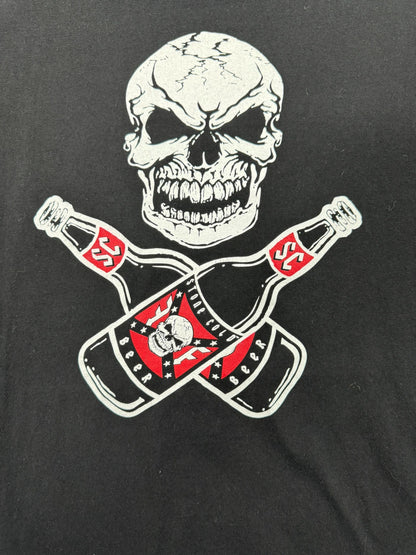 WWE Stone Cold Steve Austin “Drink Beer” Skull Graphic Tee Shirt Black (2XL)
