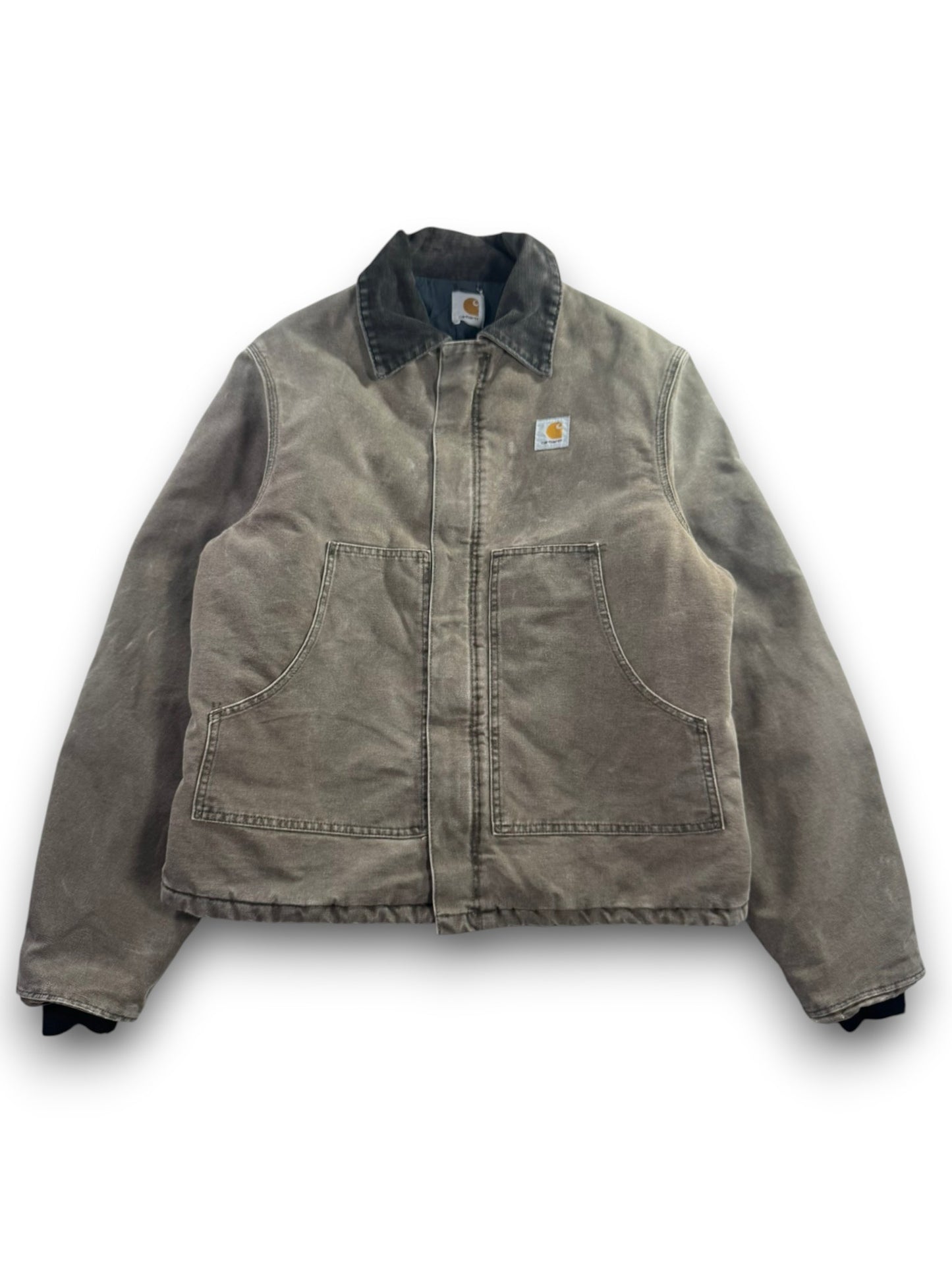 Carhartt J22 CHT Arctic Detroit Canvas Workwear Jacket Faded Brown Men's XL