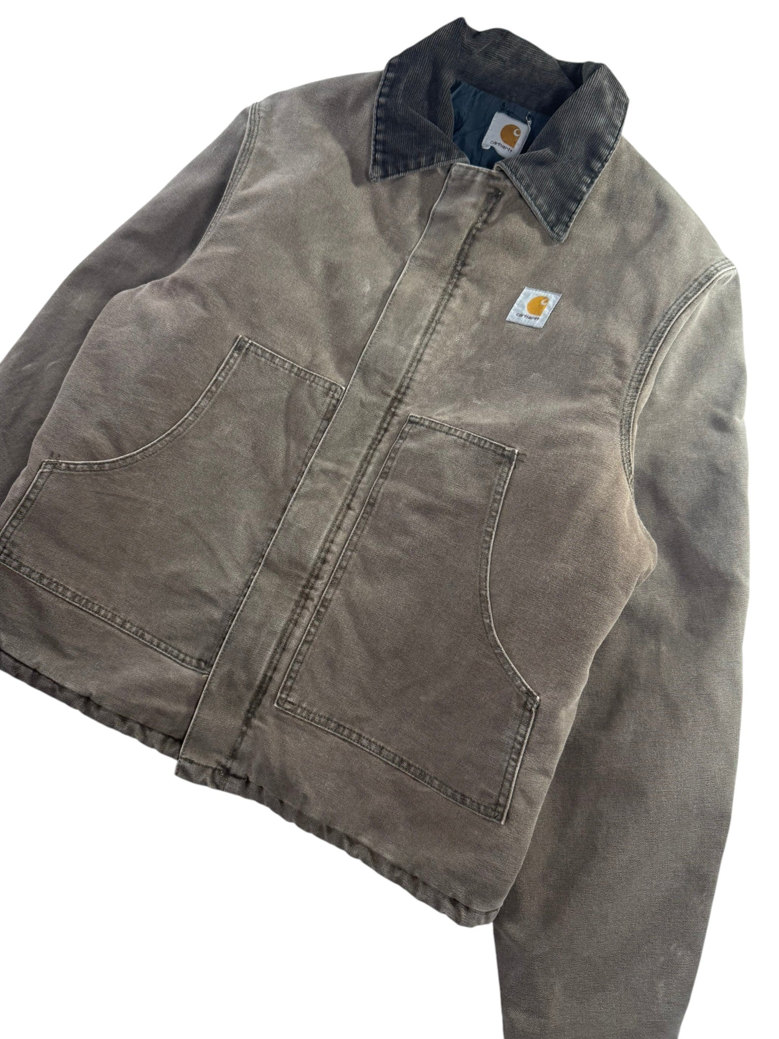 Carhartt ARCTICデトロイトジャケット　J22 CHT Carhartt J22 CHT Arctic Detroit Canvas Workwear Jacket Faded Brown