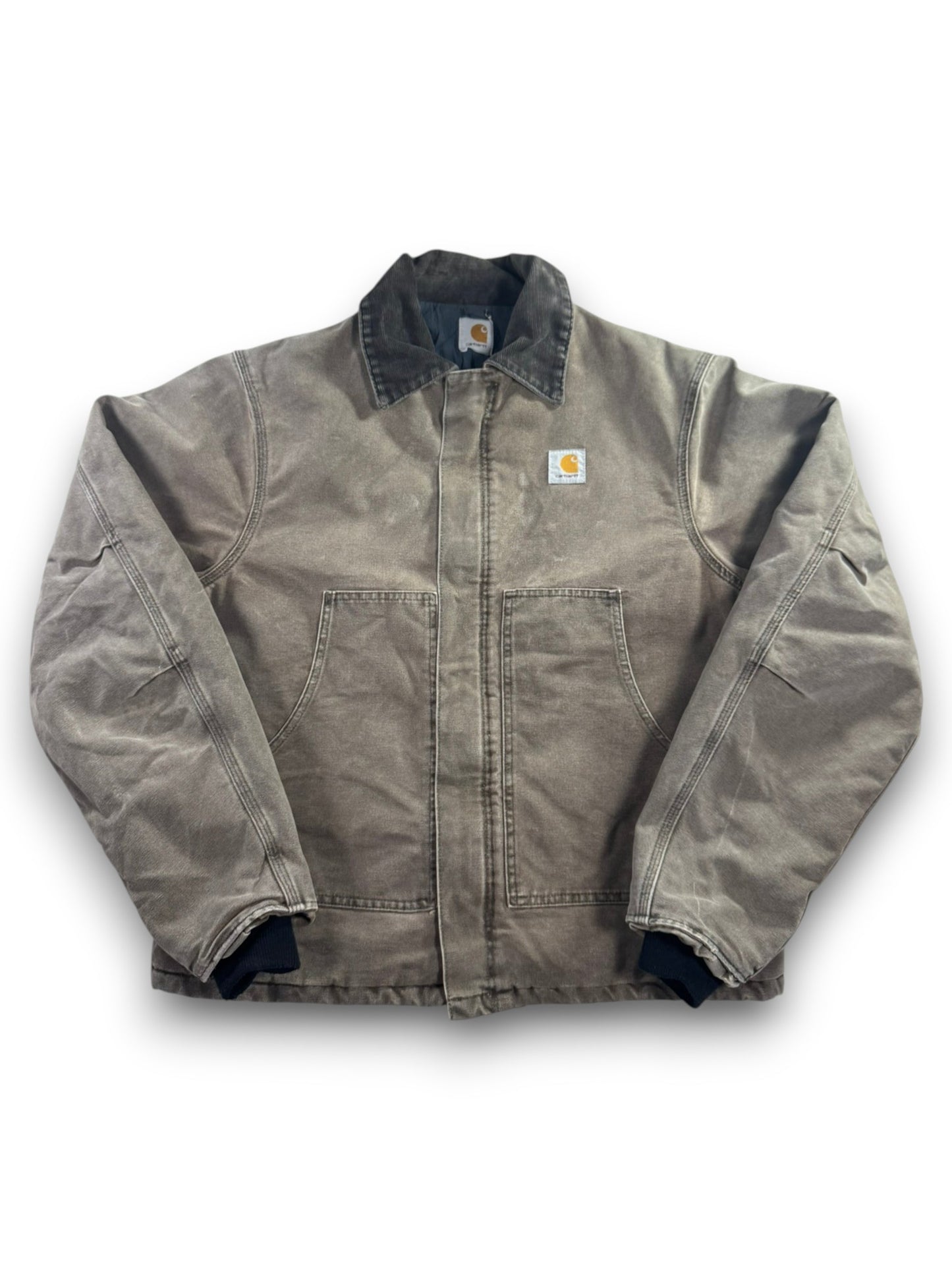 Carhartt J22 CHT Arctic Detroit Canvas Workwear Jacket Faded Brown Men's XL