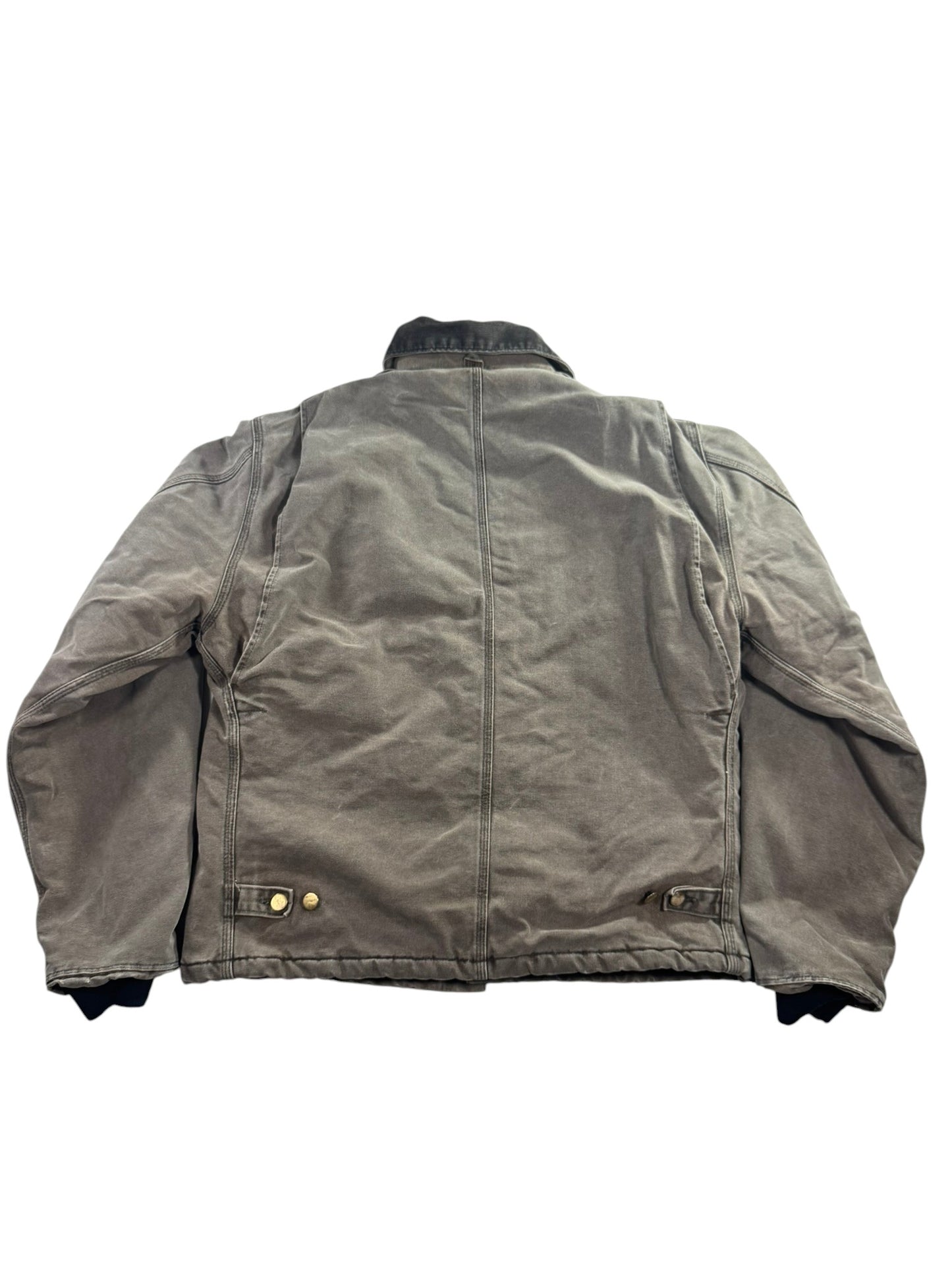 Carhartt J22 CHT Arctic Detroit Canvas Workwear Jacket Faded Brown Men's XL