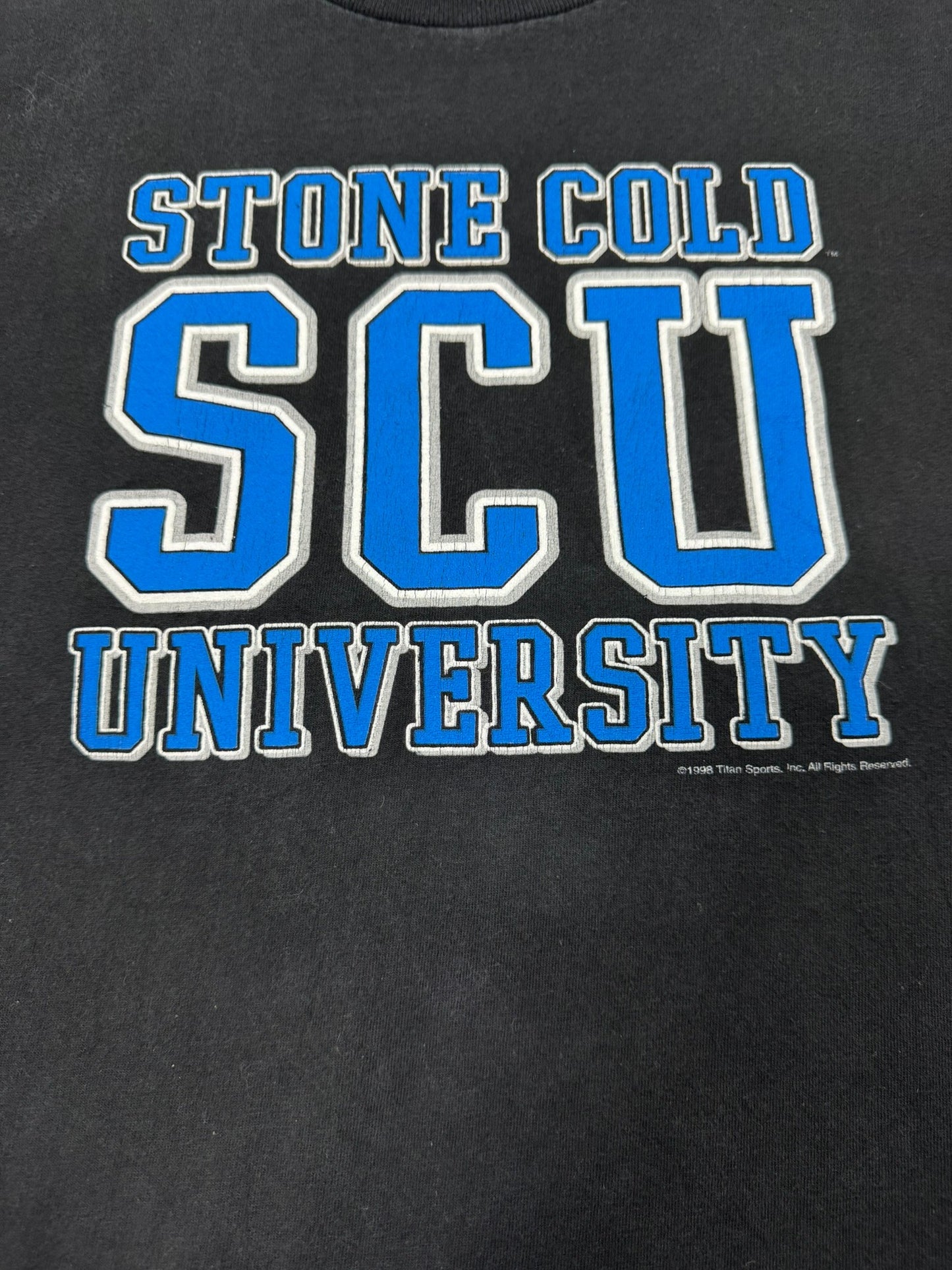 1998 Single Stitch WWF Stone Cold Steve Austin “SCU University / Class of 3:16” Wrestling Tee - XL