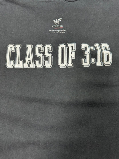 1998 Single Stitch WWF Stone Cold Steve Austin “SCU University / Class of 3:16” Wrestling Tee - XL