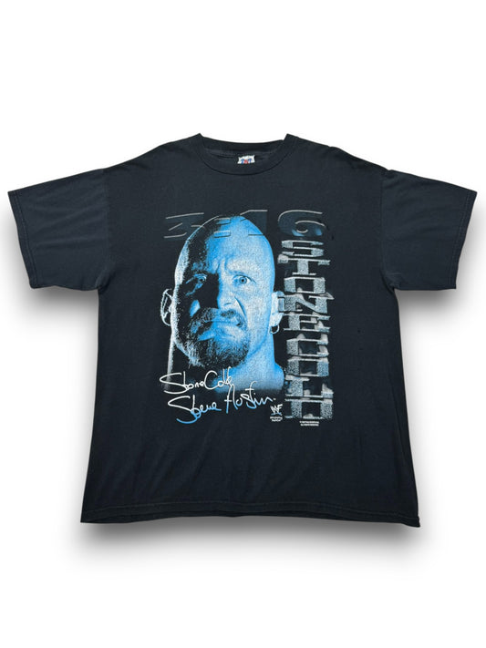 Vintage WWF Stone Cold Steve Austin Big Face Self Portrait Wrestling Tee (XL)