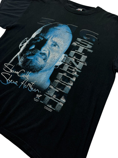 Vintage WWF Stone Cold Steve Austin Big Face Self Portrait Wrestling Tee (XL)