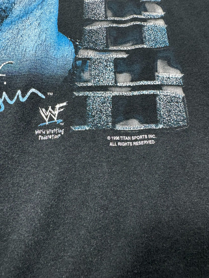 Vintage WWF Stone Cold Steve Austin Big Face Self Portrait Wrestling Tee (XL)