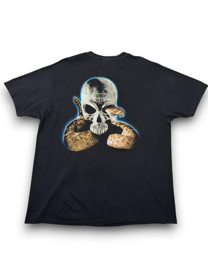 VTG WWF Stone Cold Steve Austin Rattlesnake Skull Wrestling Tee - XL