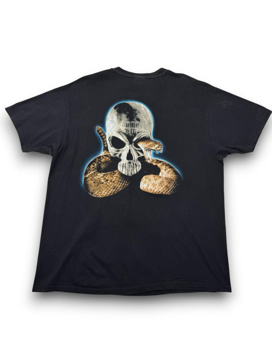 VTG WWF Stone Cold Steve Austin Rattlesnake Skull Wrestling Tee - XL