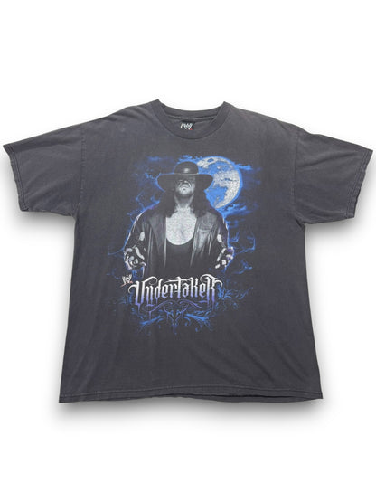 Vintage WWE Undertaker Deadman Moon Graphic 2000s Wrestling Tee - XL