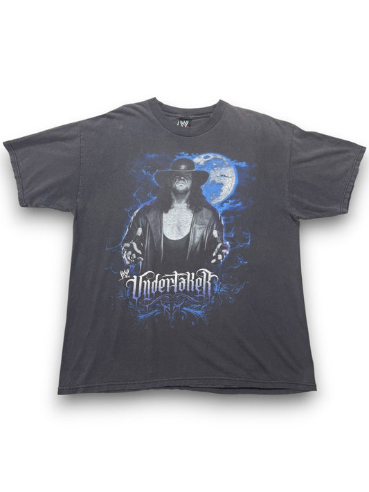 Vintage WWE Undertaker Deadman Moon Graphic 2000s Wrestling Tee - XL