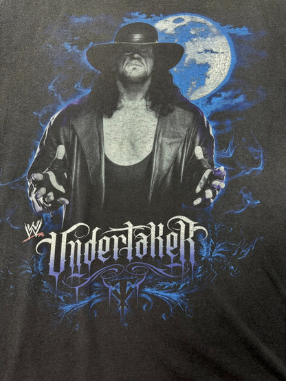 Vintage WWE Undertaker Deadman Moon Graphic 2000s Wrestling Tee - XL