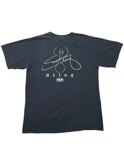 Vintage WCW Sting Big Face Graphic 90s Wrestling Tee - L