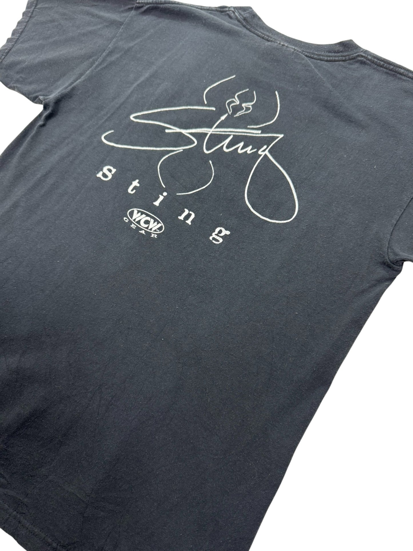 Vintage WCW Sting Big Face Graphic 90s Wrestling Tee - L