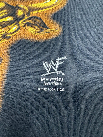 Vintage WWF The Rock “Know Your Role / This Rock Doesn’t Bleed” Tee Shirt - XL