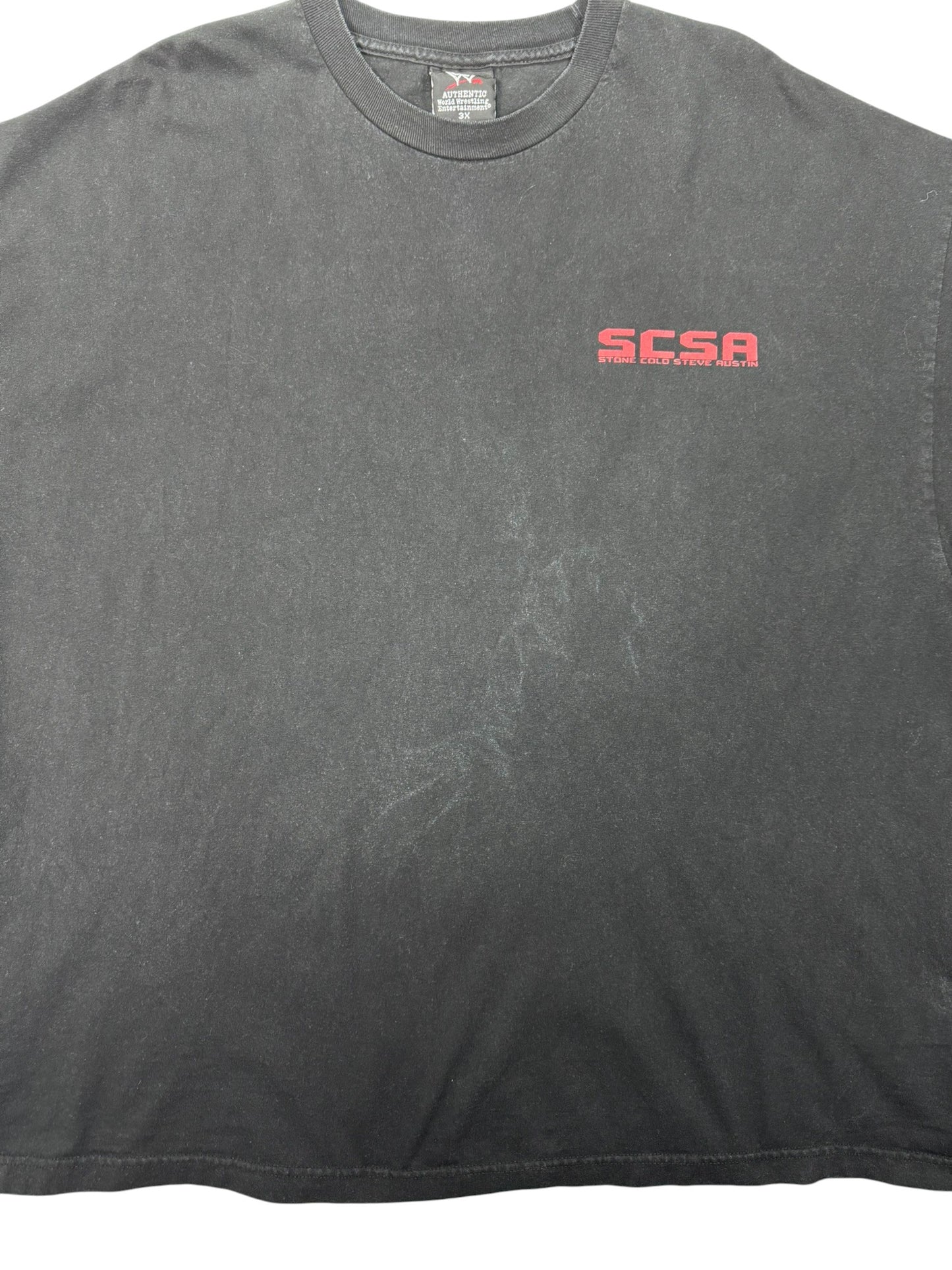 Vintage WWE Stone Cold Steve Austin SCSA Shield Wrestling Tee – 3XL
